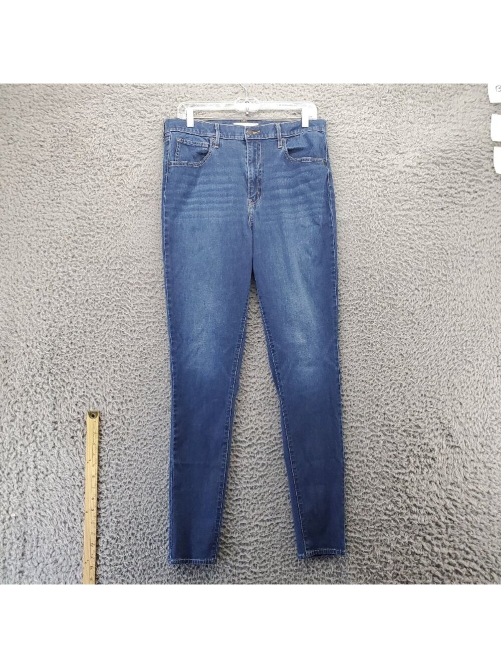 Levis Jeans Womens 32 Blue Mile High Super Skinny Stretch Classic Fit *Read*
